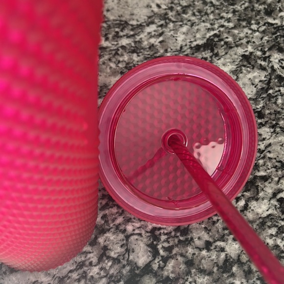 NWT Starbucks Studded Pink Tumbler 24oz - Picture 6 of 7